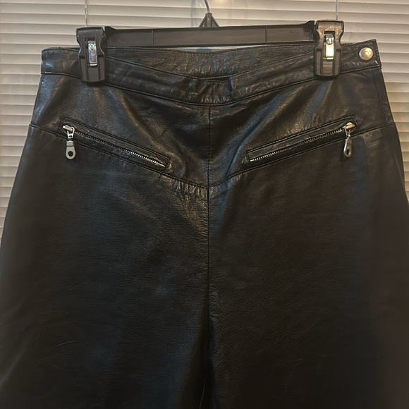 Sz 12 (8 10 ? ) LEATHER PANTS MS MAXIMA VINTAGE EUC - Picture 2 of 8